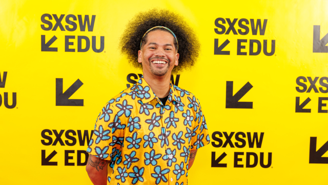 You Belong in Libraries Step and Repeat - SXSW EDU 2025 - Photo by Andy Wenstrand